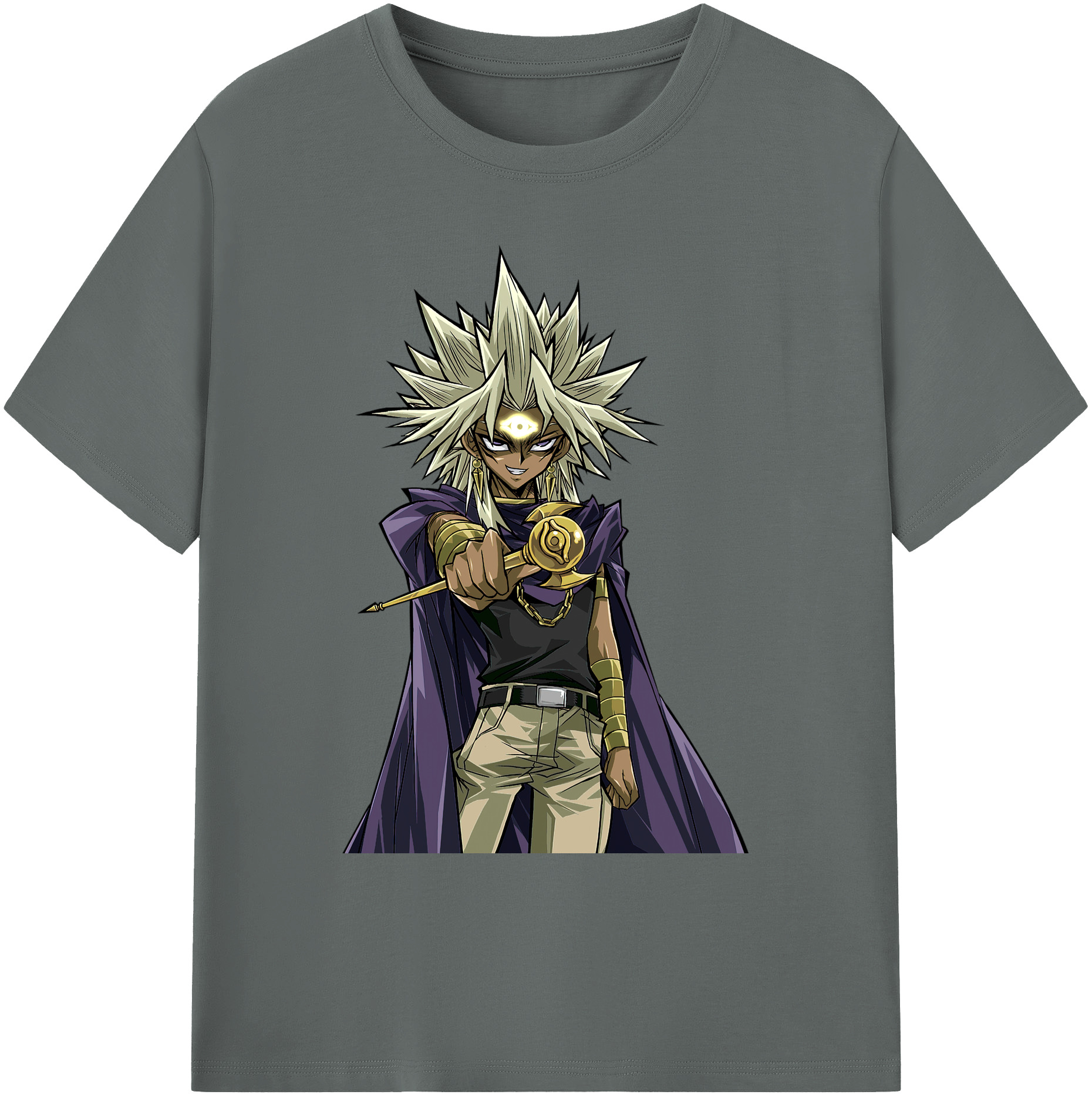 （画像用） 遊☆戯☆王 Yu-Gi-Oh! 綿100％ メンズ半袖Tシャツ｜肌触りやわらか＆通気性
